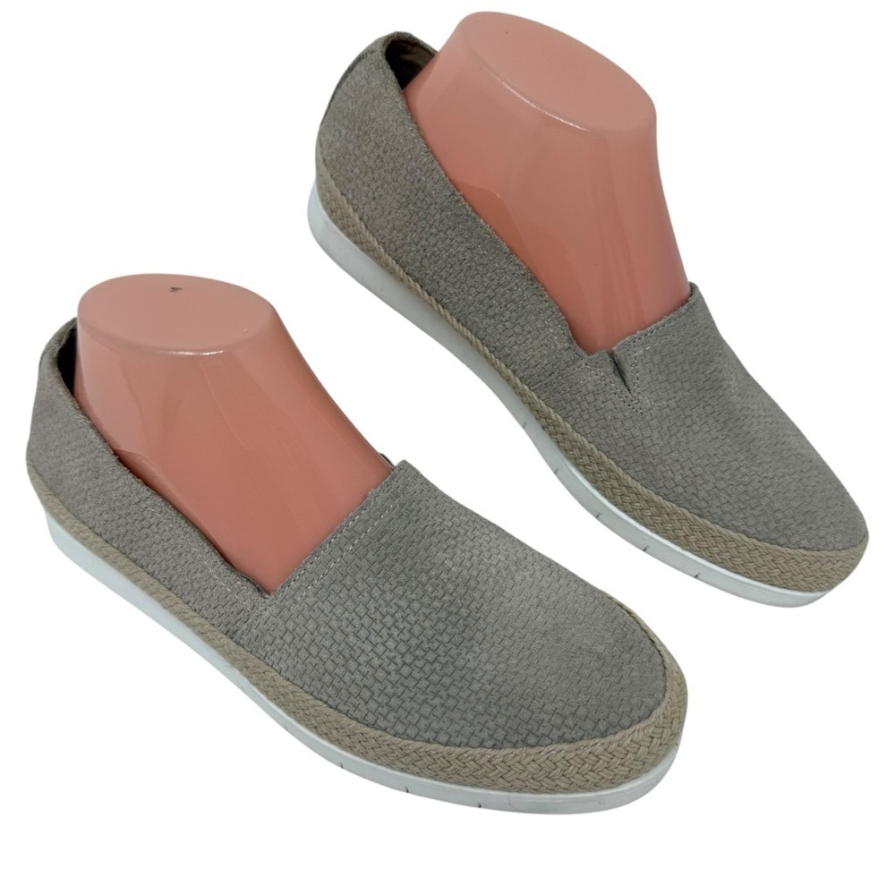 Donald Pliner Women’s Tan Perci Suede Espadrille Flat Slip On Loafers Size 7.5M - Picture 2 of 15